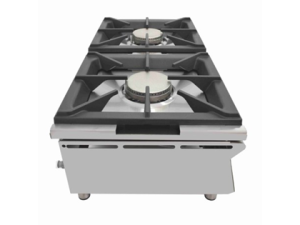 Cocina a gas sobremostrador ARILEX de 2 fuegos de 5,8 + 5,8 Kw - Imagen 2