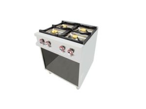 COCINA A GAS INDUSTRIAL 4 FUEGOS CON PILOTO – 2X7,5 KW + 2X5,5 KW DE POTENCIA