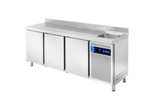 Mesa Refrigerada Snack con Fregadero  MPSF-200 HC  de Edenox – Serie 600