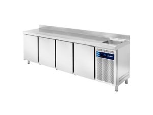 Mesa Refrigerada Snack con Fregadero   MPSF-250 HC   de Edenox – Serie 600