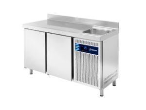 Mesa Refrigerada Snack con Fregadero MPSF de Edenox – Serie 600