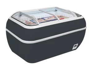 Isla de supermercado bitemperatura color antracita