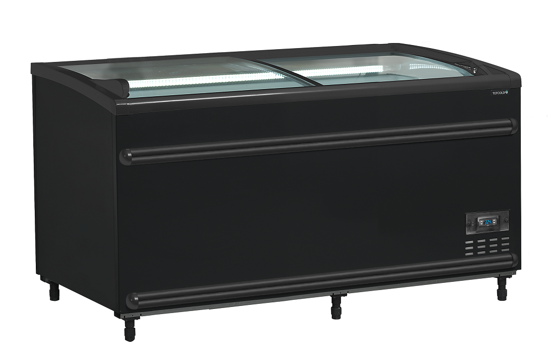 Isla de supermercado bitemperatura color  negro