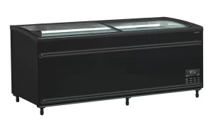 Isla de supermercado bitemperatura color negro