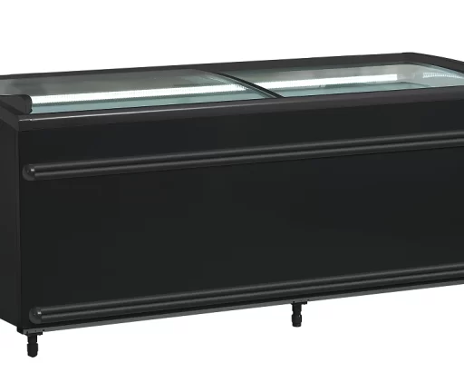 Isla De Supermercado Bitemperatura Color  Negro