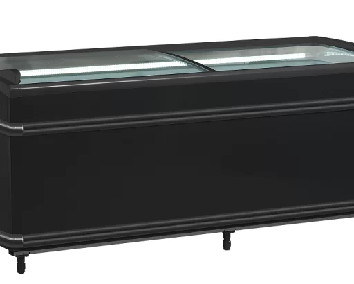 Isla De Supermercado Bitemperatura Color  Negro