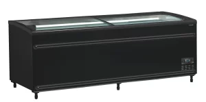 Isla de supermercado bitemperatura color negro