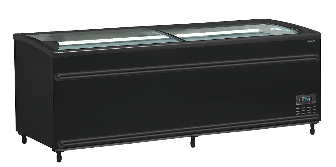 Isla de supermercado bitemperatura color negro