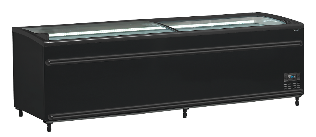 Isla de supermercado bitemperatura color negro