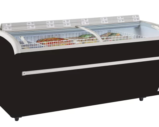 Isla De Supermercado Bitemperatura Color  Negro