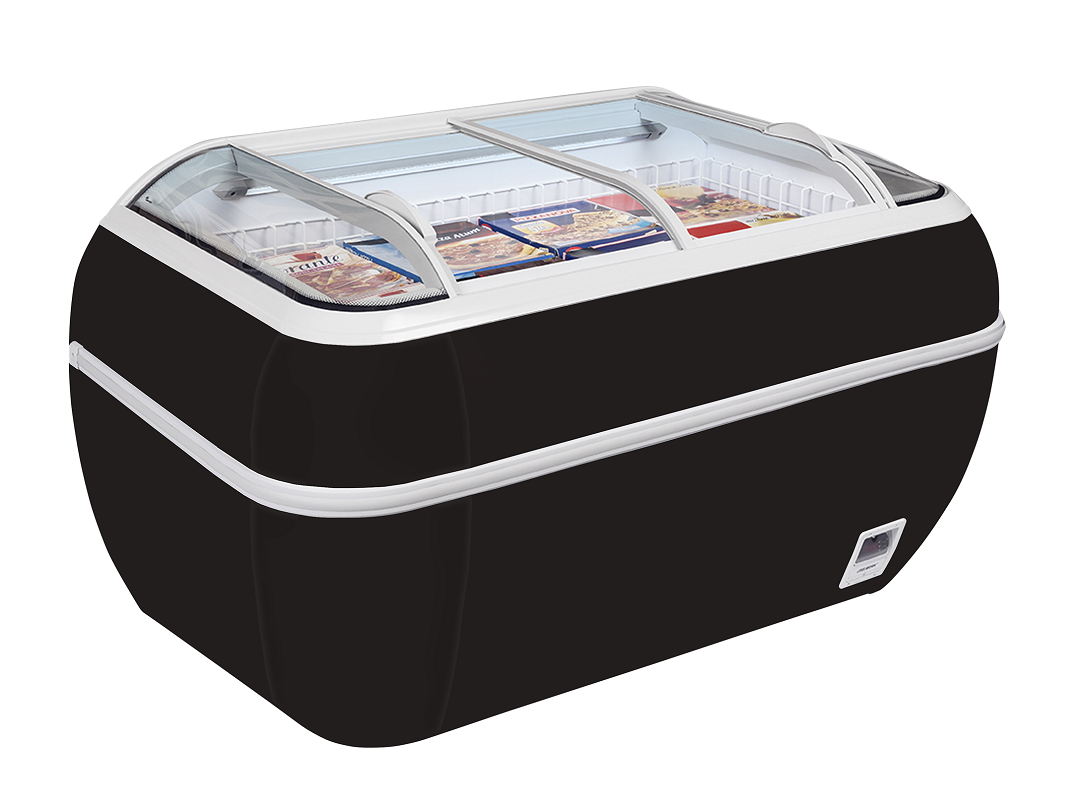 Isla De Supermercado Bitemperatura Color  Negro