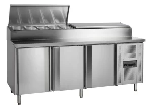 Mesa fría de preparación de sándwiches