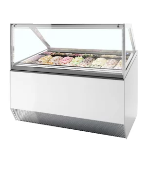 Vitrina expositora para helados con display ventilada