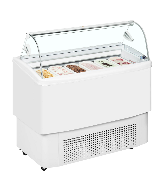 Vitrina para helados ventilada