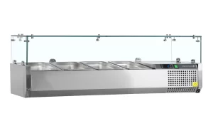 Vitrina refrigerada sobre encimera GN1/3