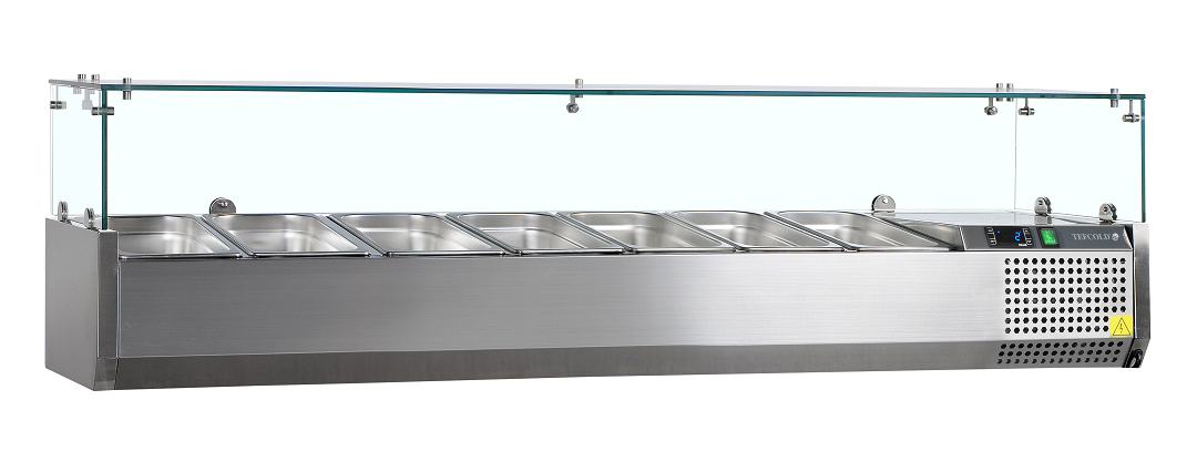 Vitrina refrigerada sobre encimera GN1/4