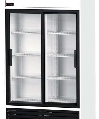 Armario Expositor Refrigerado 1000 litros 2 Puertas Correderas de Vidrio de 1250 x695 x2005h mm CORDOBA RVCS1000