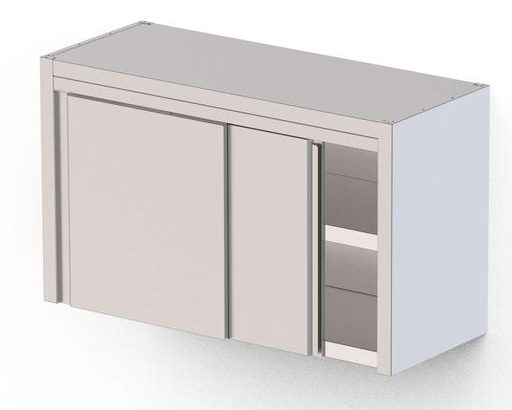 Armario Mural Acero Inoxidable Con 2 Puertas Correderas 1800x400x600h mm WMC180460SD