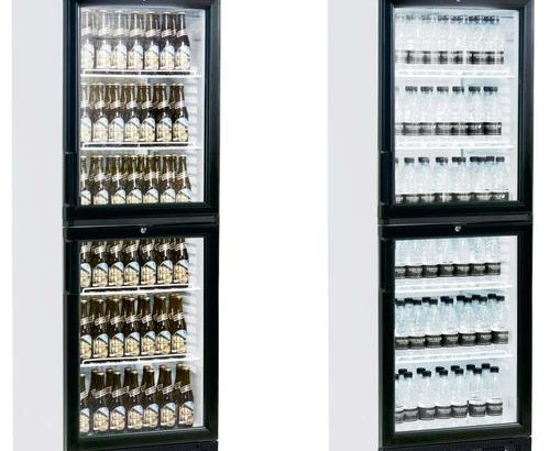 Armario Refrigerado 2 medias puertas de cristal 595x640x1840h mm Línea VIBORG SCU2375
