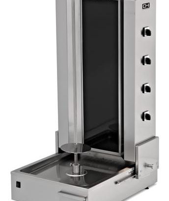 Asador Kebab Eléctrico 4 Zonas Vitrocerámica Motor Inferior y Base ajustable Línea ESTAMBUL EMPDN171