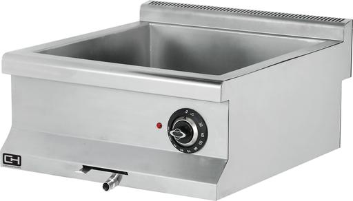 Baño María Capacidad 1-GN1/1 + 2-GN1/4 (no incluidas) 3 kW 600x635x285h mm EMP6SE020 Línea 600 Estambul