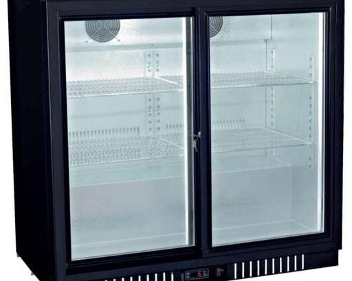 Botellero Expositor Contramostrador 2 puertas correderas de 900 x520 x900h mm PEKIN BB-2S