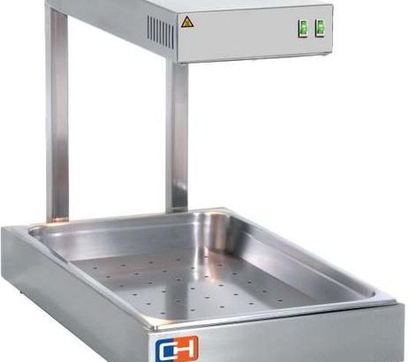 Calentador de fritos 1000W  por Radiación Infrarrojos GN1/1-65 con medidas 560x500x330h mm CIGN-1