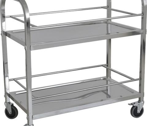 Carro Recogida de Bebidas 2 Niveles en Acero Inoxidable de 950X500X950h mm PEKIN CARROB2