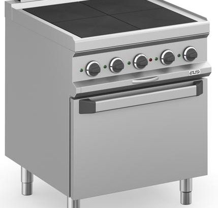 Cocina Eléctrica 4 zonas Cuadradas Rebajadas con Horno Eléctrico Ventilado MPQR77FEV MAGISTRA PLUS 700