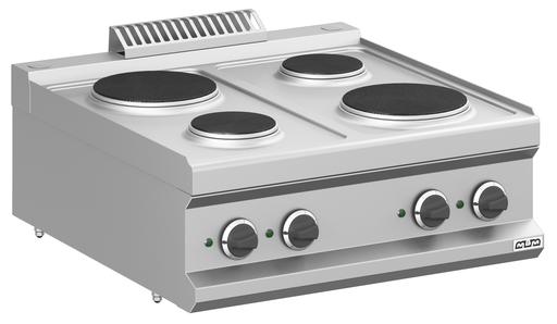 Cocina Eléctrica 4 zonas Redondas Sobremesa MPR77T MAGISTRA PLUS 700