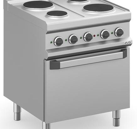 Cocina Eléctrica 4 zonas Redondas con Horno Eléctrico Estático MPR77FE MAGISTRA PLUS 700