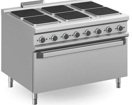 Cocina Eléctrica 6 zonas Cuadradas con Horno Eléctrico EXTRA GRANDE MPQ912FEM MAGISTRA PLUS 900