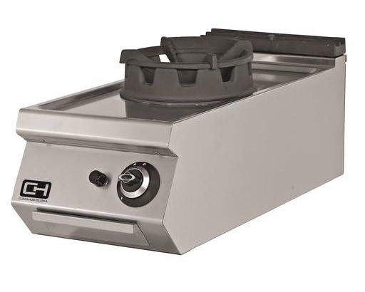 Cocina Wok a Gas Sobremesa 1 fuego 18 kW 400x730x300h mm EMPPLS7WK010 Línea 700 Estambul