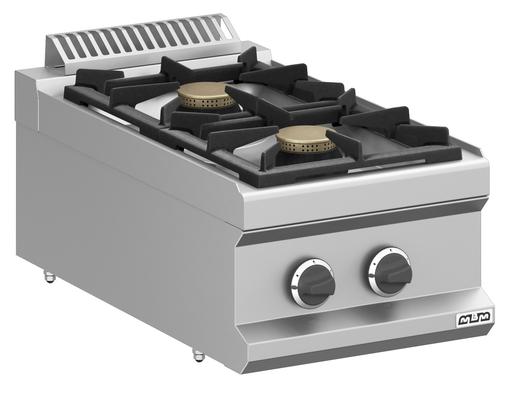 Cocina a gas 2 fuegos 2x5,5 Kw Sobremesa MFB74TXS MAGISTRA PLUS 700