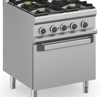 Cocina a gas 4 fuegos 4x5,5 Kw con Horno Eléctrico Estático MFB77FEXS MAGISTRA PLUS 700