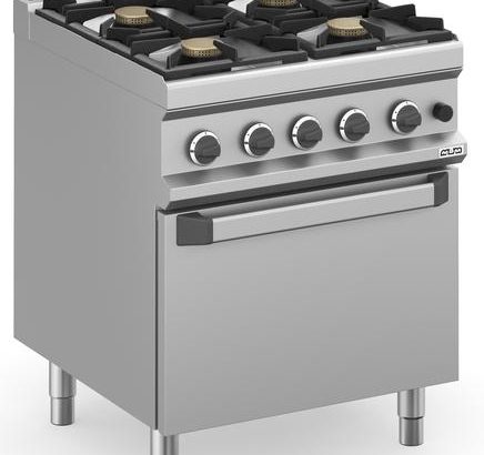 Cocina a gas 4 fuegos 4x5,5 Kw con Horno a Gas MFB77FGXS MAGISTRA PLUS 700