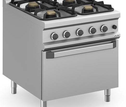 Cocina a gas 4 fuegos 4x5,5 Kw con Horno a Gas MFB98FGXXS MAGISTRA PLUS 900