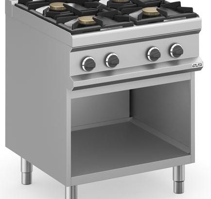 Cocina a gas 4 fuegos 4x5,5 Kw con Mueble MFB77AXS MAGISTRA PLUS 700