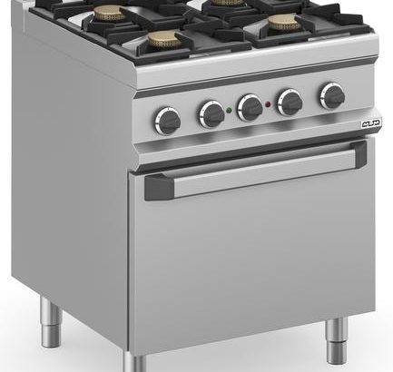 Cocina a gas 4 fuegos 4x7 Kw con Horno Eléctrico Ventilado MFB77FEVXL MAGISTRA PLUS 700
