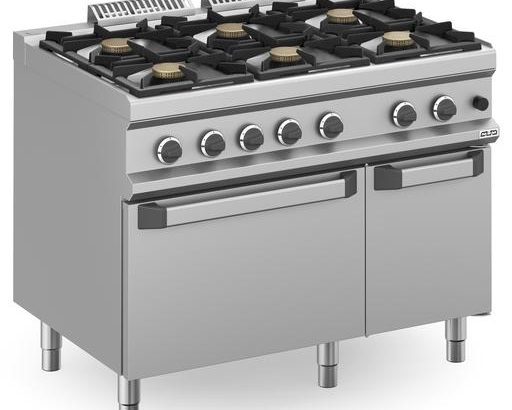 Cocina a gas 6 fuegos 6x5,5 Kw con Horno a Gas MFB711AFGXS MAGISTRA PLUS 700