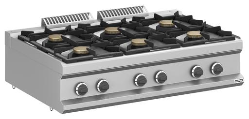 Cocina a gas 6 fuegos 6x7 Kw Sobremesa MFB711TXL MAGISTRA PLUS 700