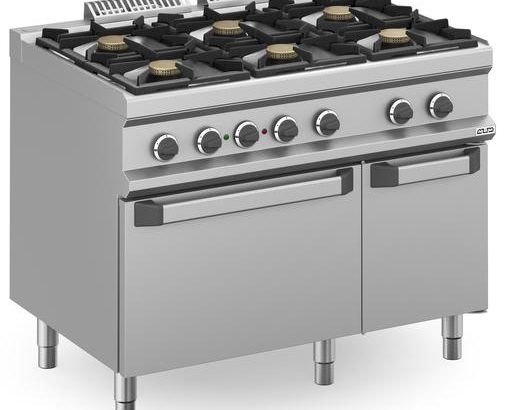 Cocina a gas 6 fuegos 6x7 Kw con Horno Eléctrico Estático MFB711AFEXL MAGISTRA PLUS 700