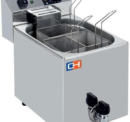 Cuecepasta Eléctrico Profesional 7 litros con 3 cestas 270X460X370h mm CP7L