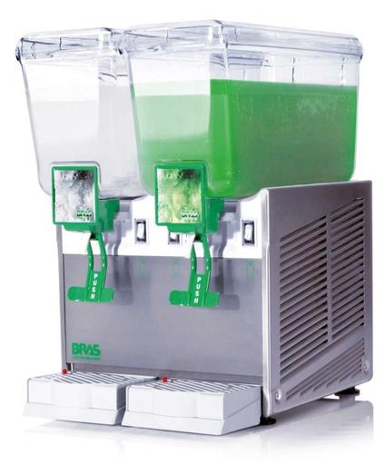 Distribuidora de Bebidas 12+12 Litros con agitador BRAS EXTRA12/2AA