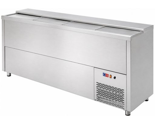 Enfriador de Botellas 4 Puertas Inoxidable Interior y Exterior de 2000 x550 x850h mm CORDOBA MRB-200I