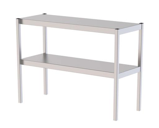 Estante Sobremesa Acero Inoxidable Doble Para Mesas De Trabajo 1700x350x650h mm UTS135170S2