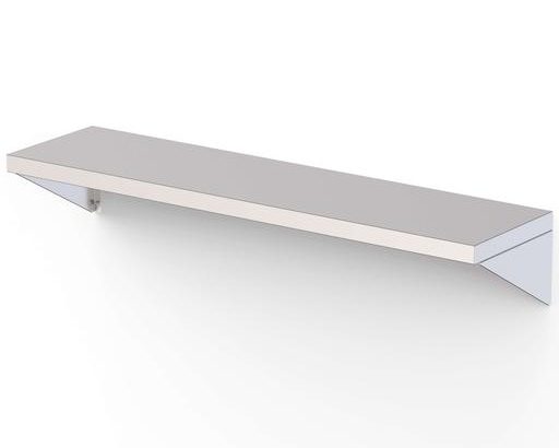 Estantería Mural Acero Inoxidable Con Cartela Fondo 300 de 600x300x200h mm WMS3063020B