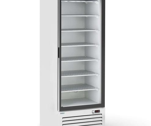 Expositor Congelación 450 Litros Lacado Plata Puerta de Cristal 700x700x2070h mm AVEIRO CVL070PVS