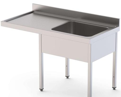 Fregadero Acero Inoxidable 1 Cuba Izquierda Para Lavavajillas Fondo 700 Sin Estante 1200x700x850h mm IS1712L1DW0