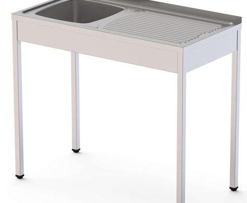 Fregadero Demontado cuba DERECHA + escurridor IZQUIERDA Fondo 500 de 1000x500x850h mm AVEIRO IS1510R10S0